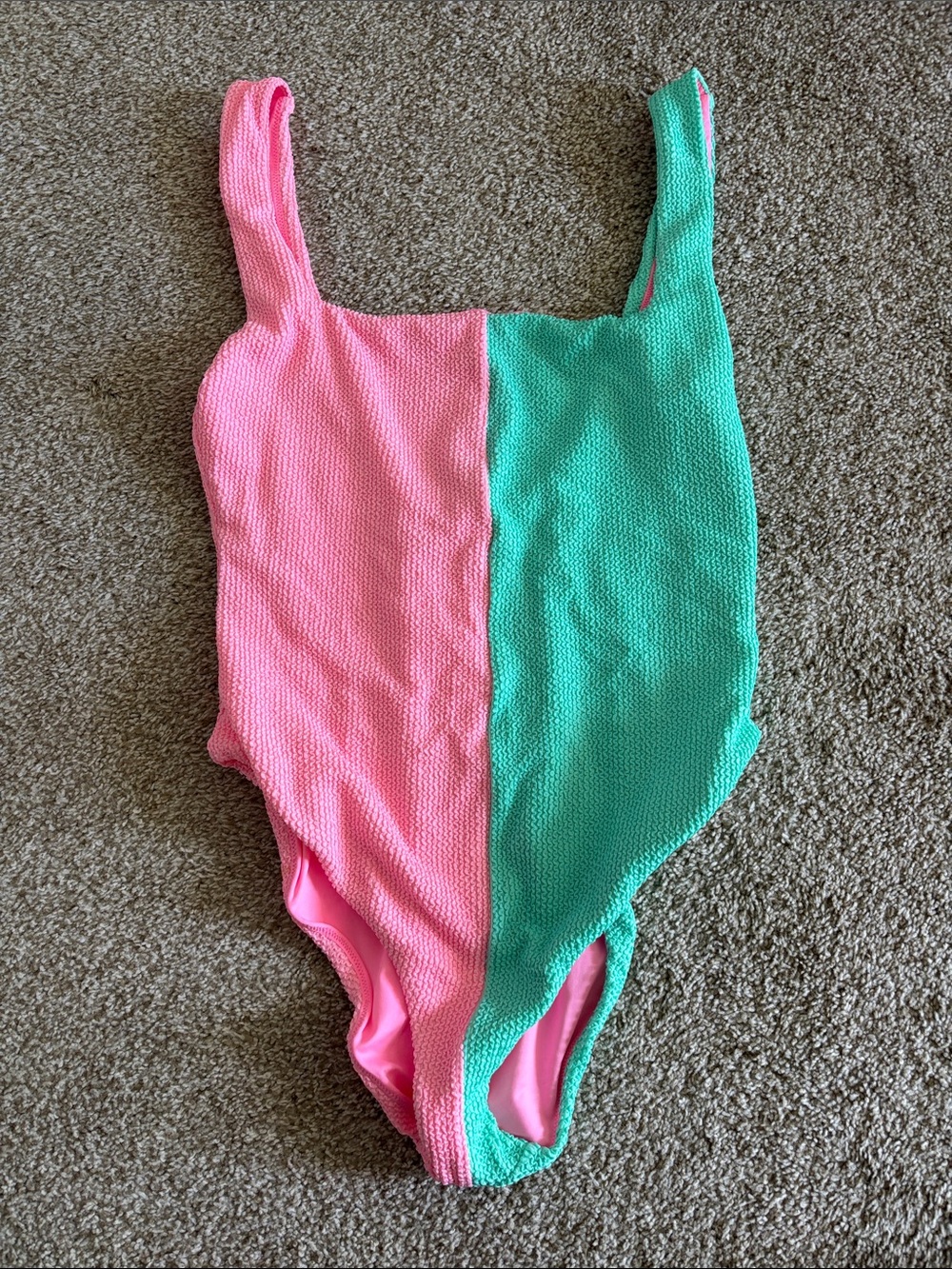 Never-worn Show Me Your MuMu Watermelon Mint Scrunch One-Piece Swimsuit